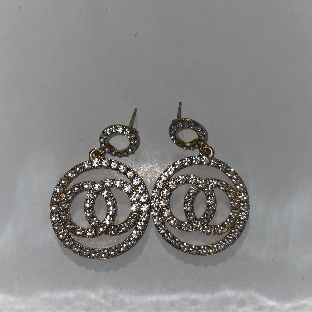 Gold earrings